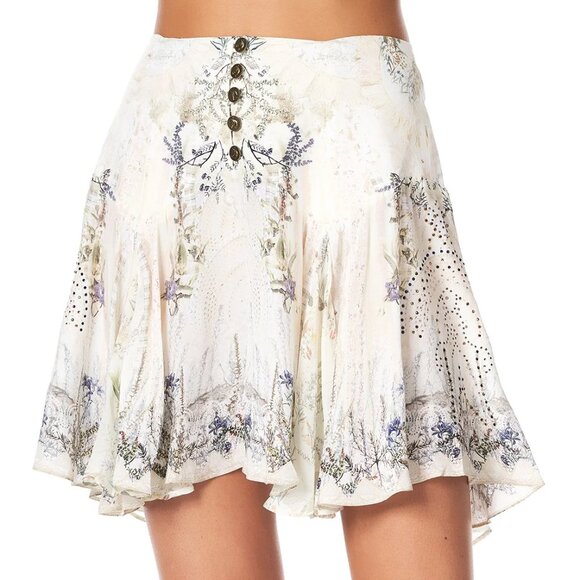 Camilla Memories Of Moree Mini Skirt With Shaped Yoke XS b59 - Picture 1 of 8